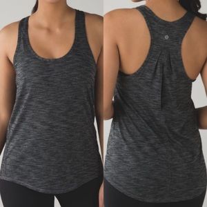 Lululemon Salute the Sun Singlet II Heathered Black Charcoal
